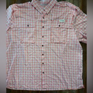 Magellan Outdoors Men’s Fish Gear Aransas Pass Plaid Shirt NWT